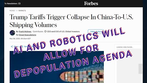 AI AND ROBOTICS WILL ALLOW FOR GLOBALIST DEPOPULATION AGENDA