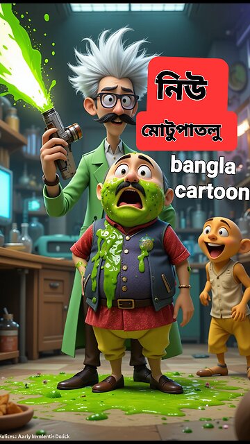 Motu Patlu Style Samosa Attack 😆 | Bengali Cartoon Comedy | মটু পাতলু মজার ভিডিও part 2