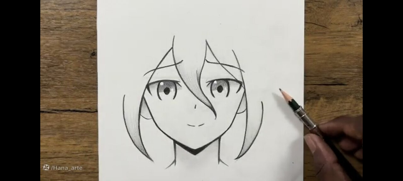 Calm Anime Girl Drawing | Relaxing Music | Face Sketch Tutorial (No Talking)