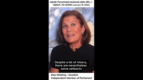 Elsa Widding - Forssmed received side effect report, no action
