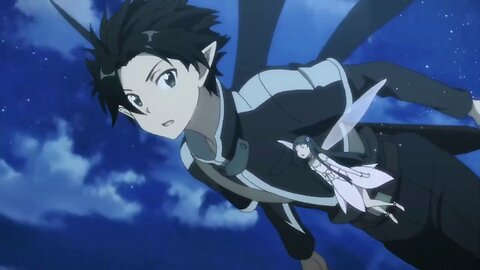 Sword Art Online - Kirito learns to fly