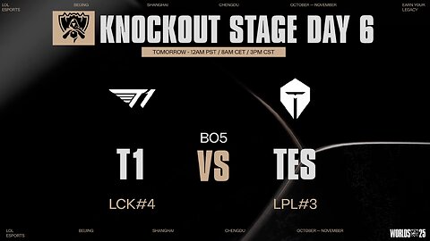 T1 vs TES | WORLDS 2025 | Semifinals