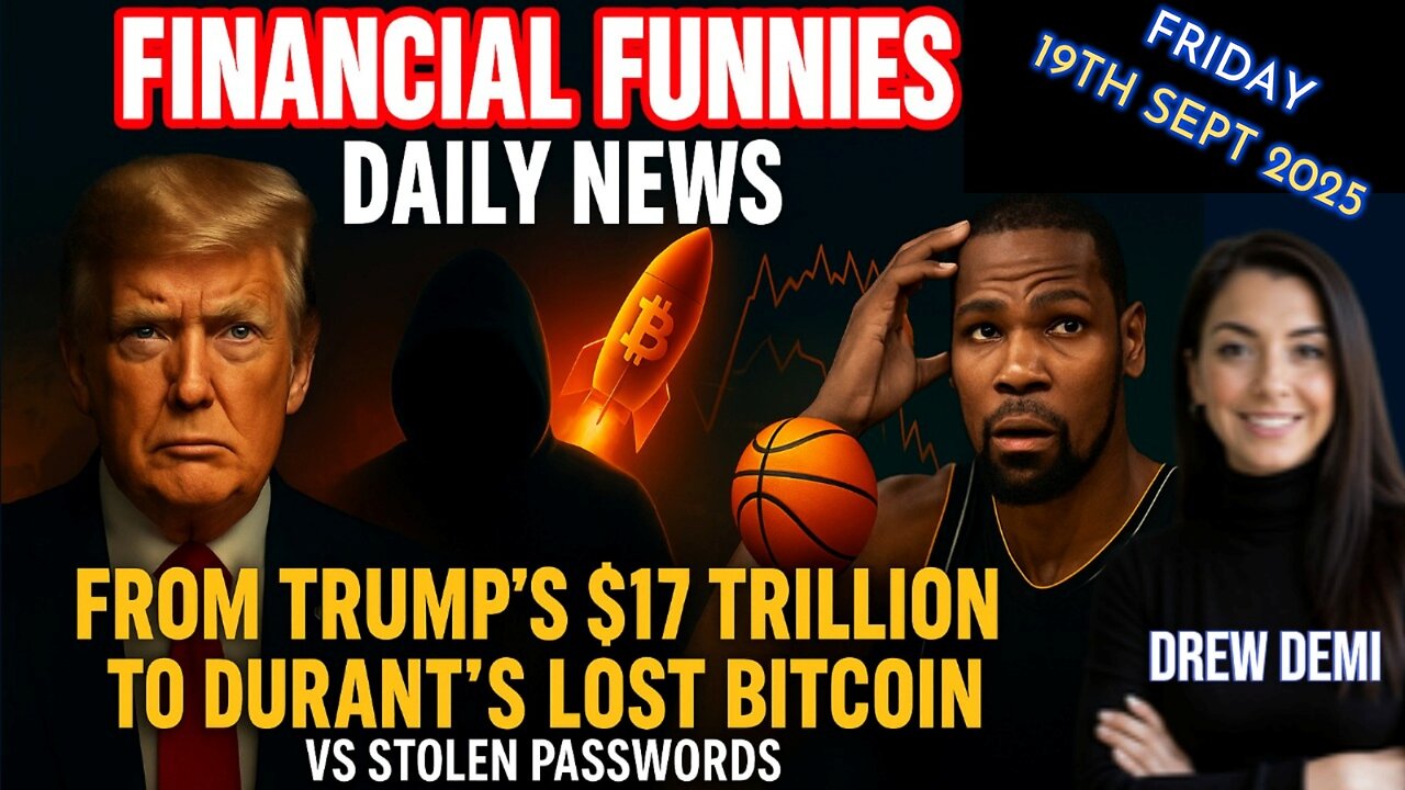 TRUMP'S $17T, KEVIN DURANT'S LOST BITCOIN VS "STOLEN PASSWORDS” WITH DREW DEMI