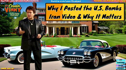 Why I Posted the U.S. Bombs Iran Video. This Is Why the U.S. Bombing Iran Matters & Why I Spoke Out