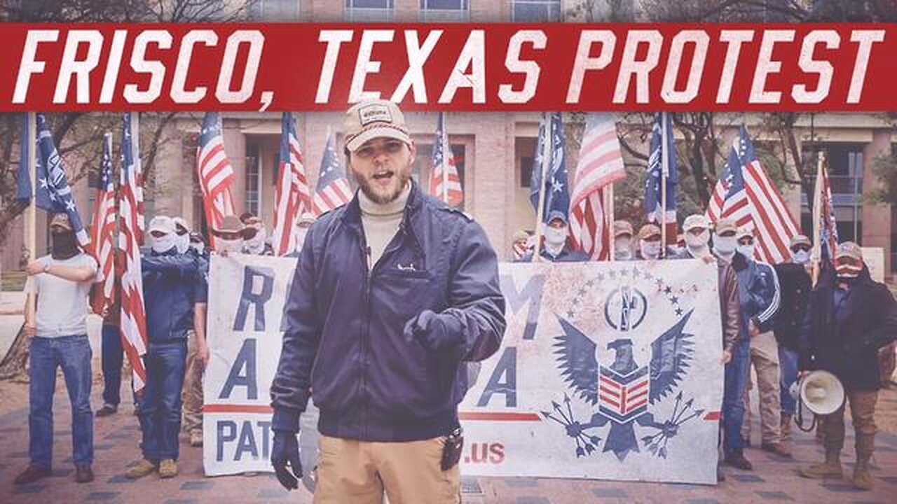 Austin Metcalf Protest | Patriot Front Protest & Speech, Frisco, TX 4-6-2025