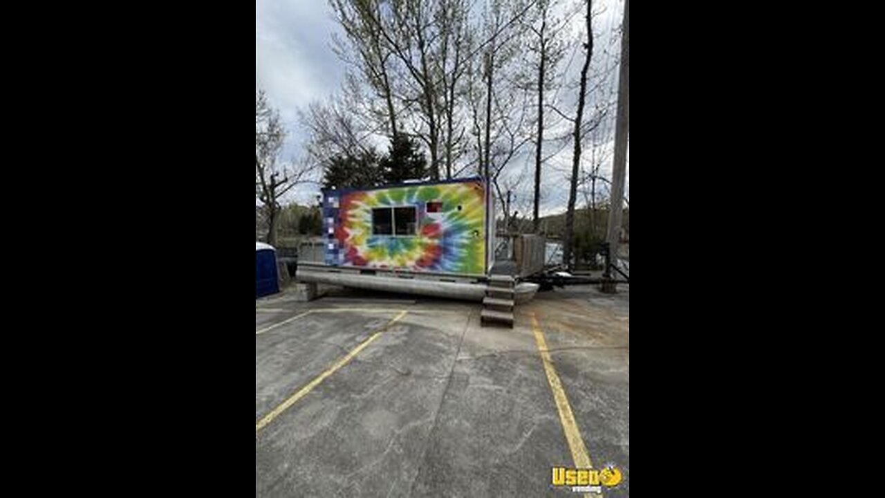 24' Sun Tracker Party Barge Food Vending Boat w/ Bathroom for Sale in Tennessee!