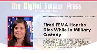 Fired FEMA Honcho Dies While In Military Custody