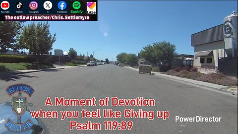 A Moment of Devotion when you feel like Giving up Psalm 119:89 #theoutlawpreacher