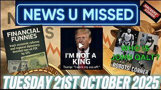 NEWS U MISSED WITH PAUL BROOKER & DREW DEMI TUESDAY 21ST OCTOBER 2025