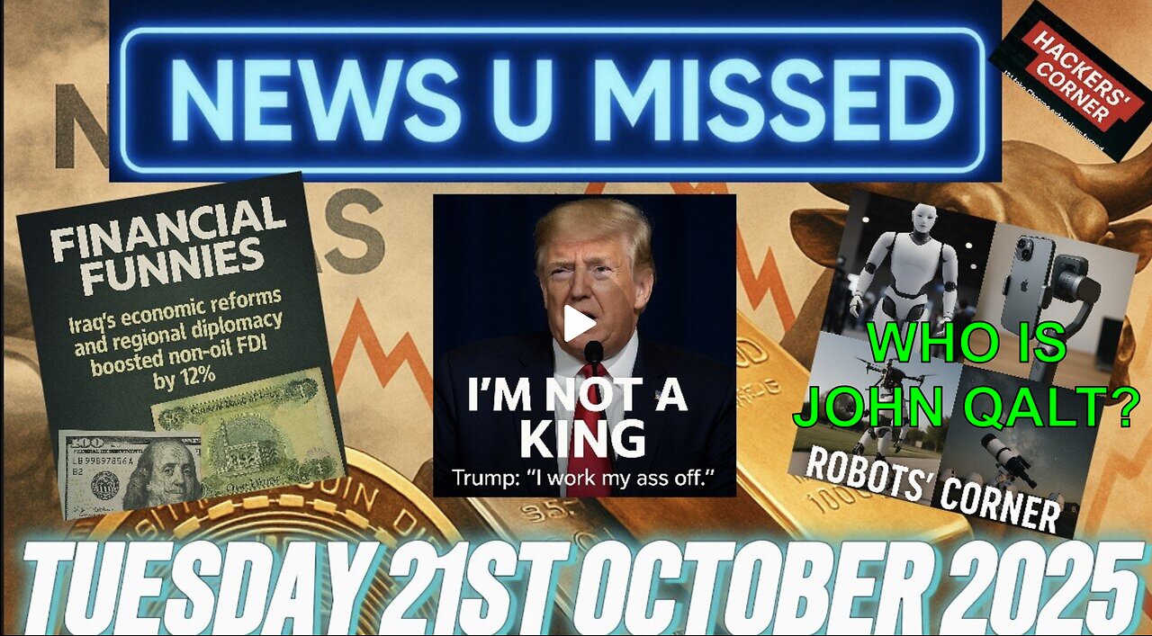 NEWS U MISSED WITH PAUL BROOKER & DREW DEMI TUESDAY 21ST OCTOBER 2025