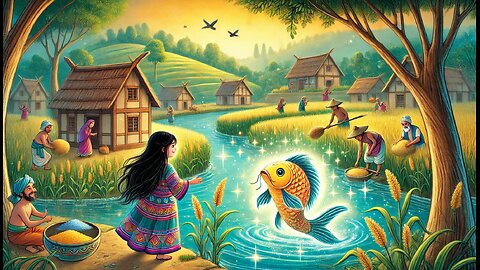 "The Little Girl and the Wise Fish moral story audio book for kids in english