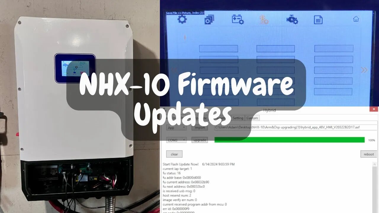 Updating the Firmware on the NHX-10 Hybrid Inverter