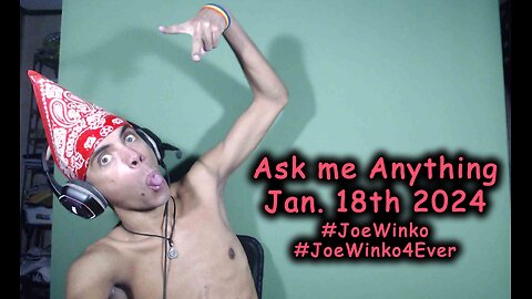 Ask Me Anything Livestream (Jan 18th 2024) - Joe Winko