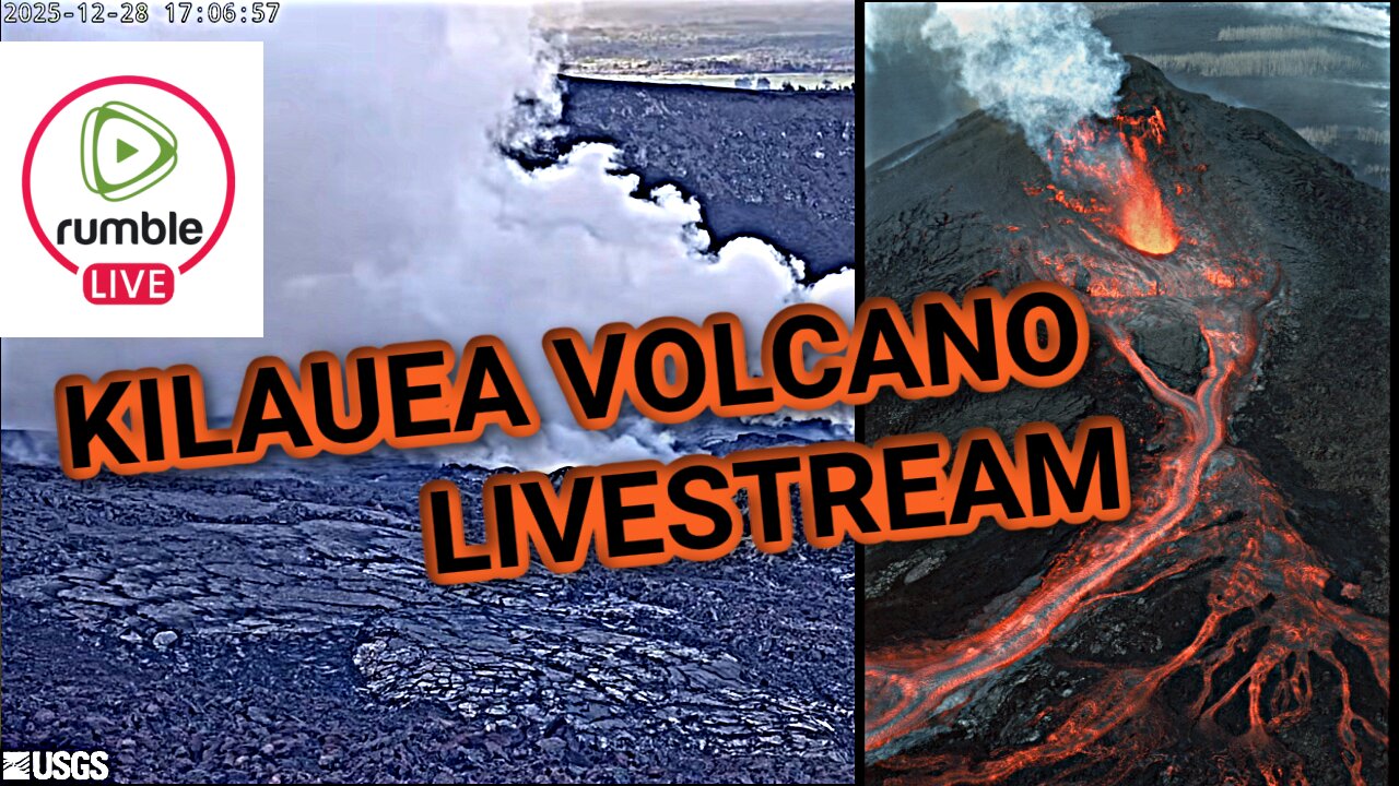 🌋 KĪLAUEA ERUPTION LIVE — Real Time Volcano Monitoring