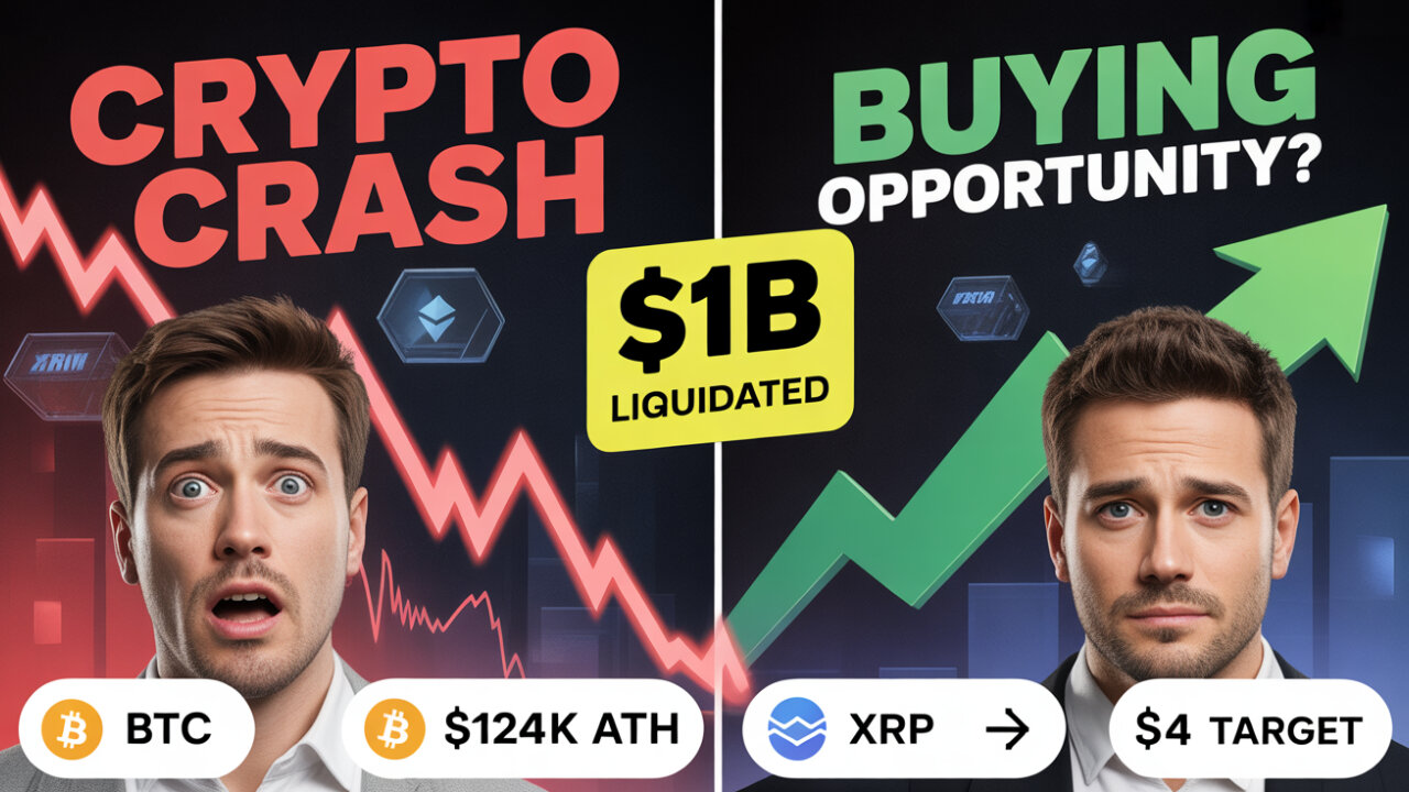CRYPTO CRASH ANALYSIS: $1B Liquidations Signal XRP & Bitcoin Buying Opportunity