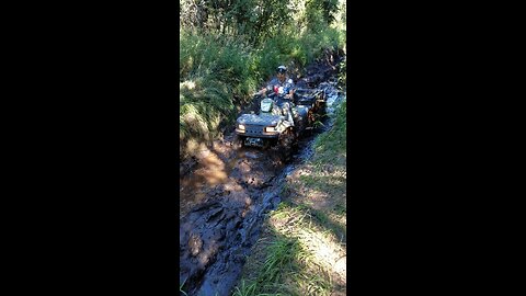 Johnathan stuck in the mud with his 6x6
