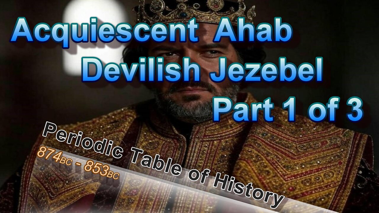 King Ahab of Northern Israel part 1 of 3