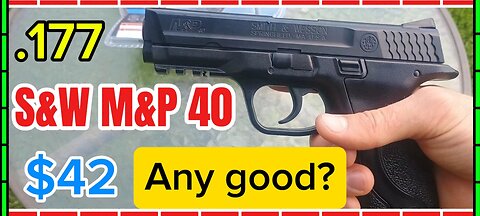 $42 Umarex M&P 40 CO2 .177 Air Pistol REVIEW | Realistic Feel? + Live Fire & Accuracy Test