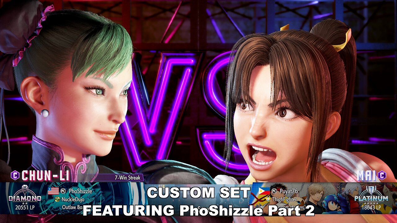 Kuya Kalbo SF6 Custom Set with PhoShizzle 2025 Spring edition Part 2. Mai & Chun Li dream match