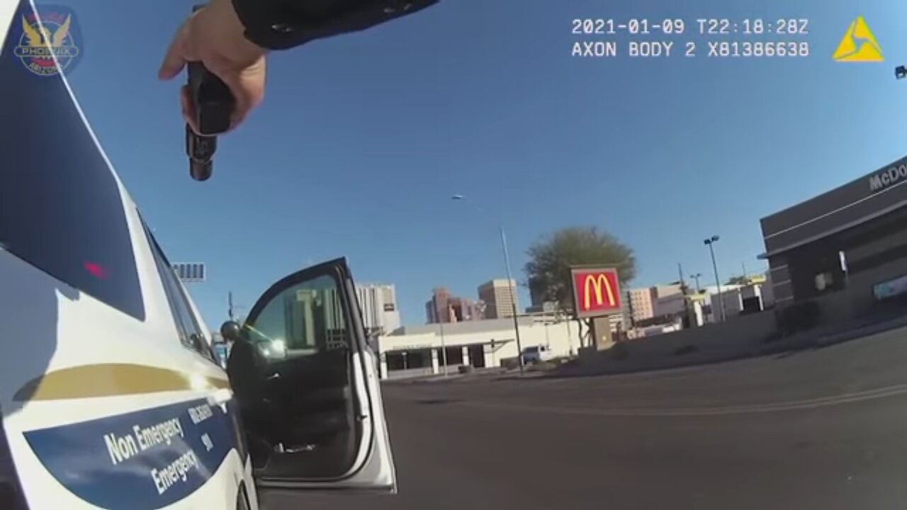 Phoenix PD Body Cam Video Of Officer Involved Shooting Of Armed Man Holding Baby Hostage
