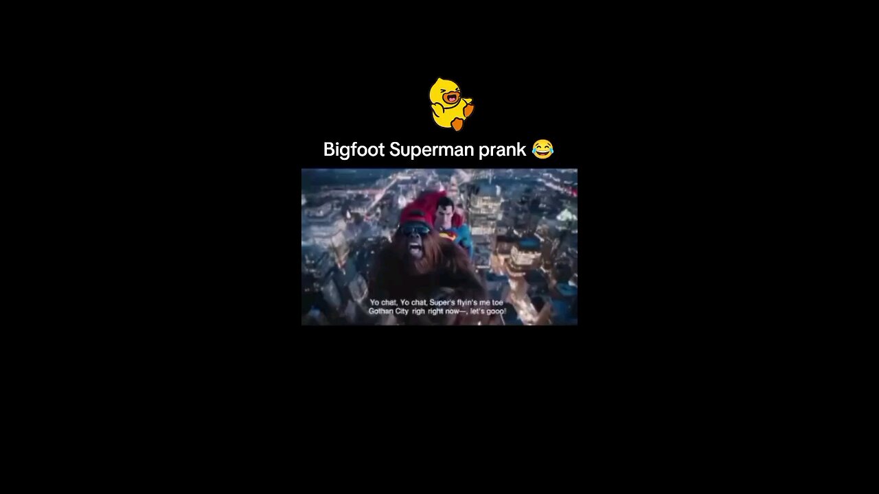 Bigfoot Superman prank
