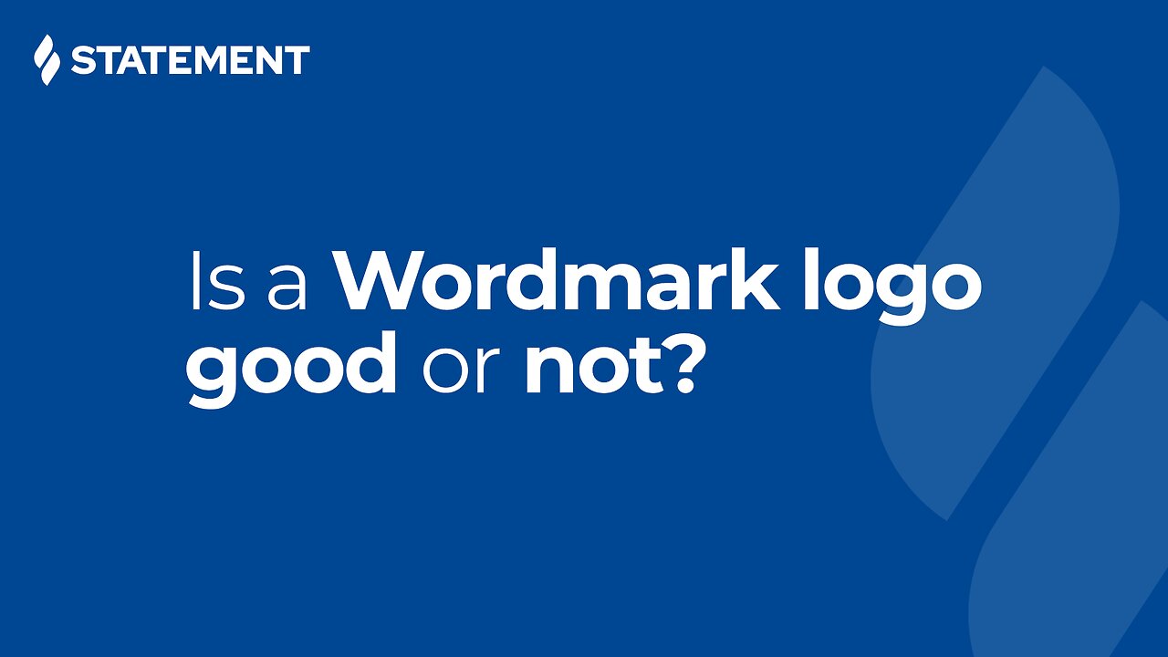 Is a Wordmark Logo Good or Not?