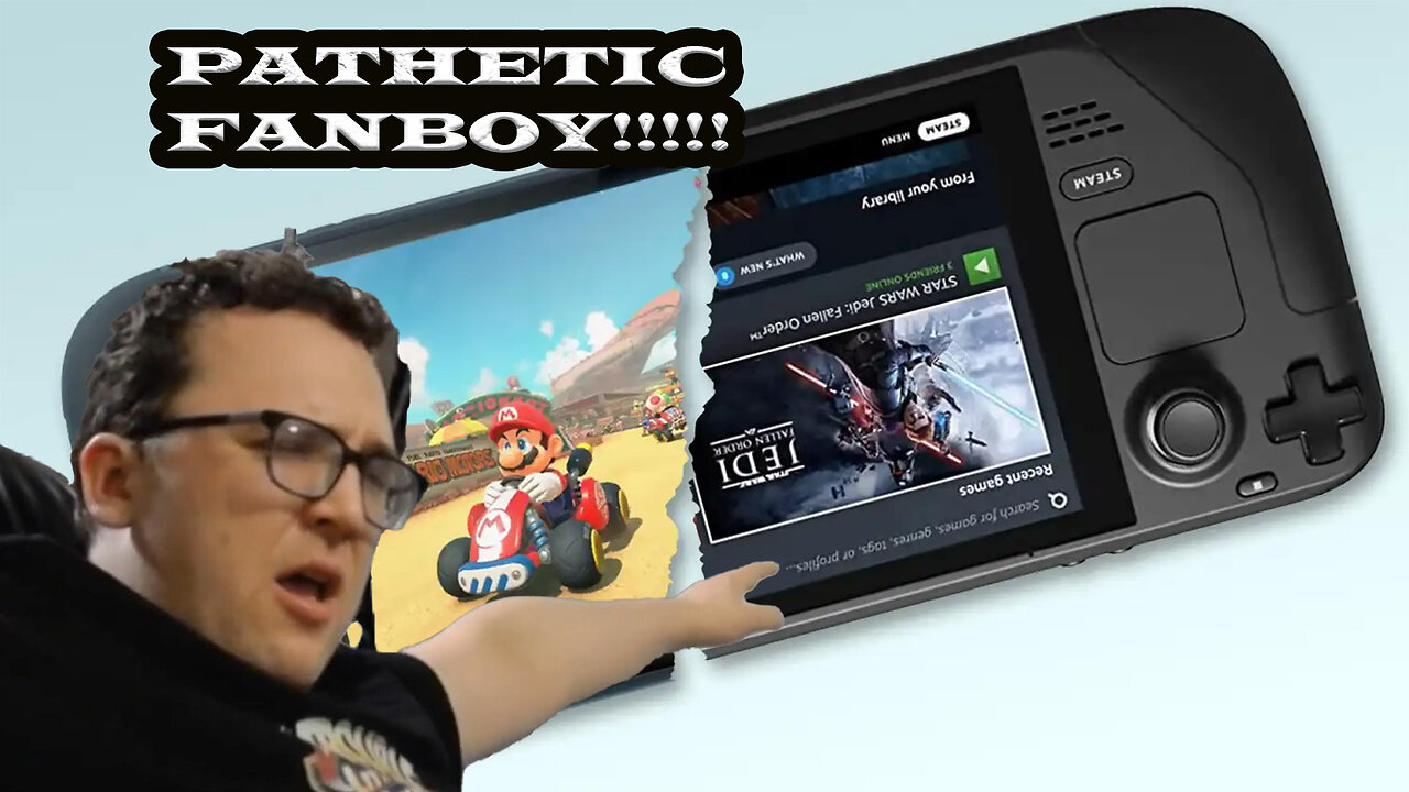 Pathetic Fanboy Don’t Even Realize Nintendo Straight Up Copied the Steam Deck 💀