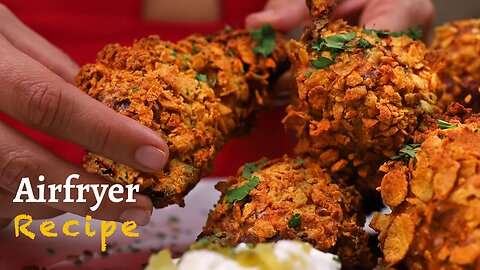 You'll Miss it without an Airfryer! Crispy Fried Chicken Airfryer Recipe with Corn Flakes