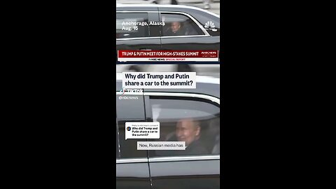 They are bugging out because Putin didn’t get into his own car 🤣