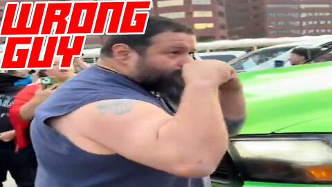 Mexican Man Tries to Fight Idiots Blocking the Road for Illegal Aliens