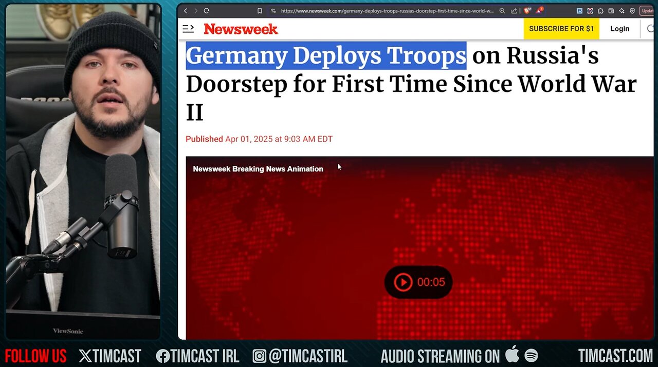 Germany Deploys Troops To Russian Doorstep, EU Preps CONSCRIPTION As Ukraine Deal FAILS, WW3 Feared