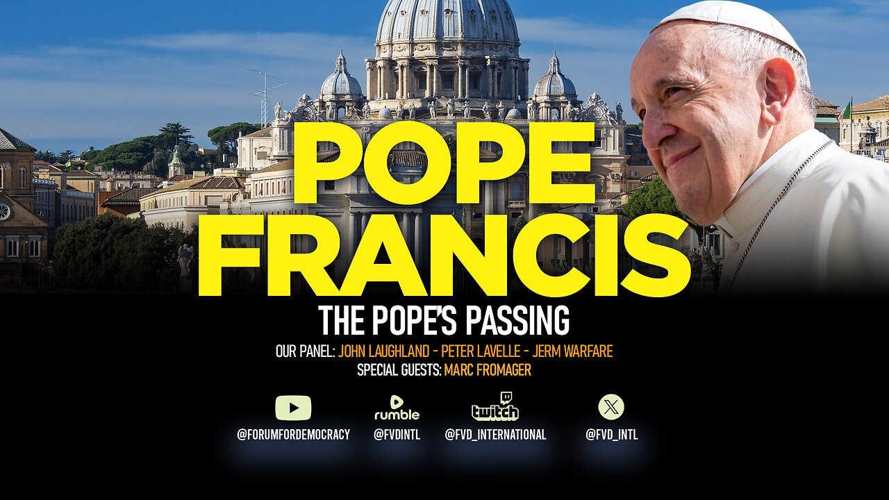 🏛️ The Forum and Friends: Pope Francis with Marc Fromager
