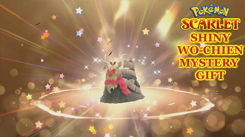 Pokémon Scarlet: Shiny Wo-Chien Mystery Gift, Plus a Surprise ~ The Shiny Snail is Mine!