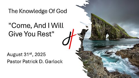 The Book of John 5:1-18 - "Come, And I Will Give You Rest"