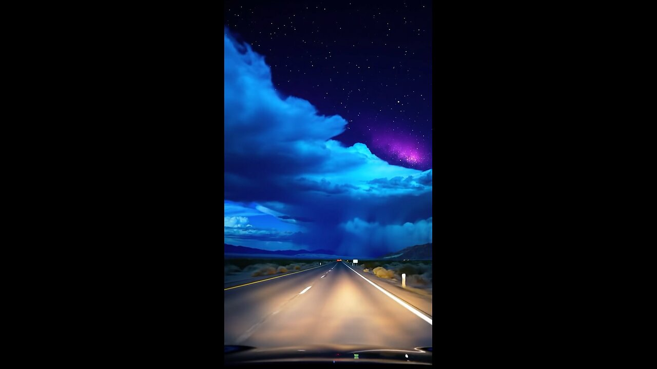 Driving Under a Cosmic Night Sky
