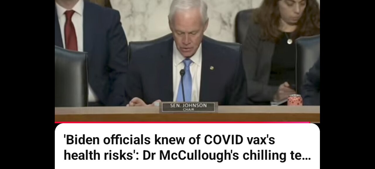 COVXXX SUB COMMITTEE HEARING W/ DR. PETER MCCULLOUGH