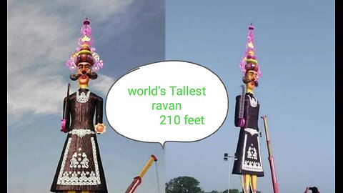 world's Tallest 210 feet Ravan in Chandigarh (Danash) Unbearable Giant Effigy! 🔥