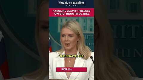 Karoline Leavitt pressed on Big, Beautiful Bill.
