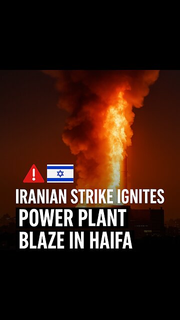 Iranian Strike Ignites Power Plant Blaze in Haifa