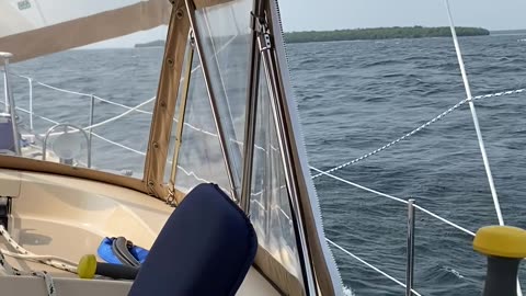 Approaching Death's Door Under Sail