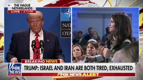 Trump Torches Kaitlan Collins During NATO Press Conference, Crowd Loves It