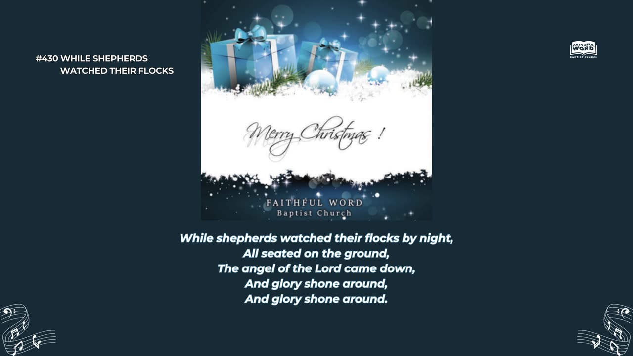 #430 While Shepherds Watched Their Flocks | Every Verse Included (Sing Along)