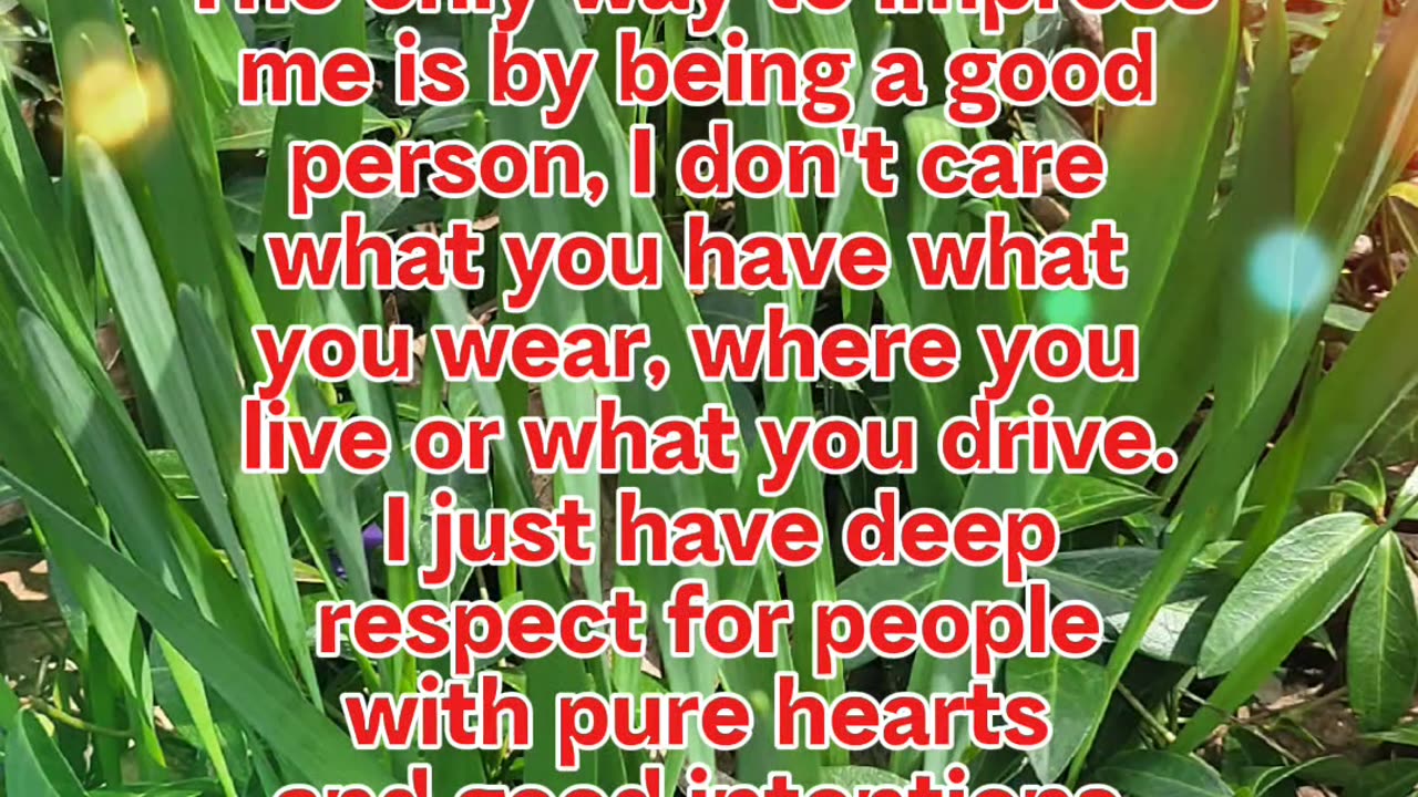 Be a good person