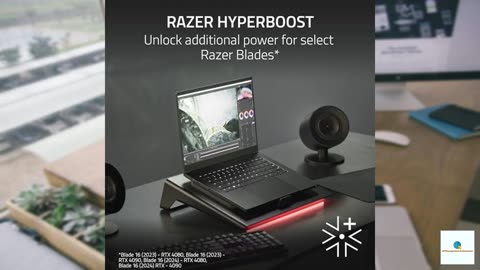Razer Laptop Cooling Pad: Adaptive Smart - Intelligent Fan Control - Airtight Pressure Cha