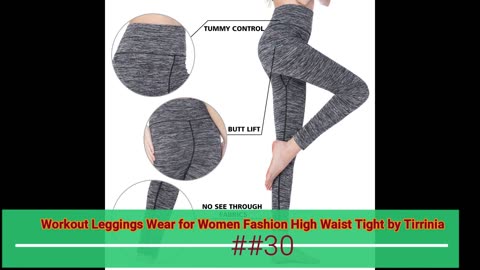 Workout Leggings Wear for Women Fashion High Waist Tight by Tirrinia##30