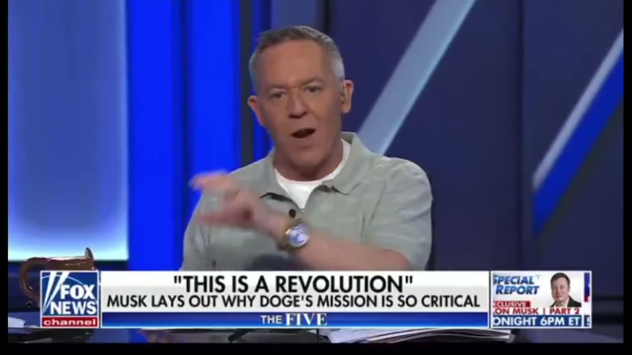 Gutfeld: that was the best thing I have ever seen on this network” on DOGE/Musk
