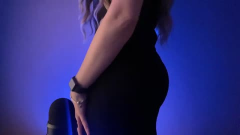 ASMR Leggings scratching Fabric sounds