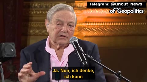 George Soros, calling himself a 'political philanthropist'