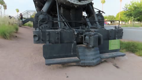 Old American Steam Locomotive in Mesa Arizona.