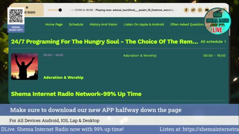 Shema Internet Radio Live Daily Stream